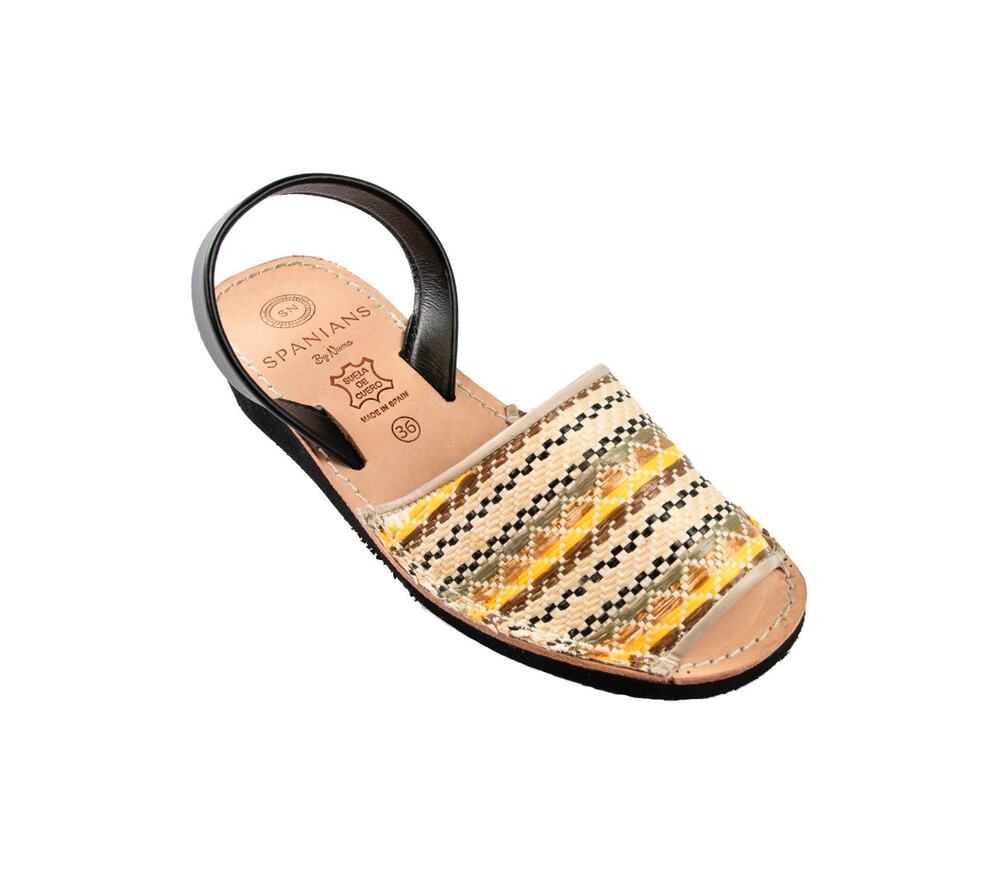 NARROW - Leather Wedge Sandals Inés | Handmade in Spain